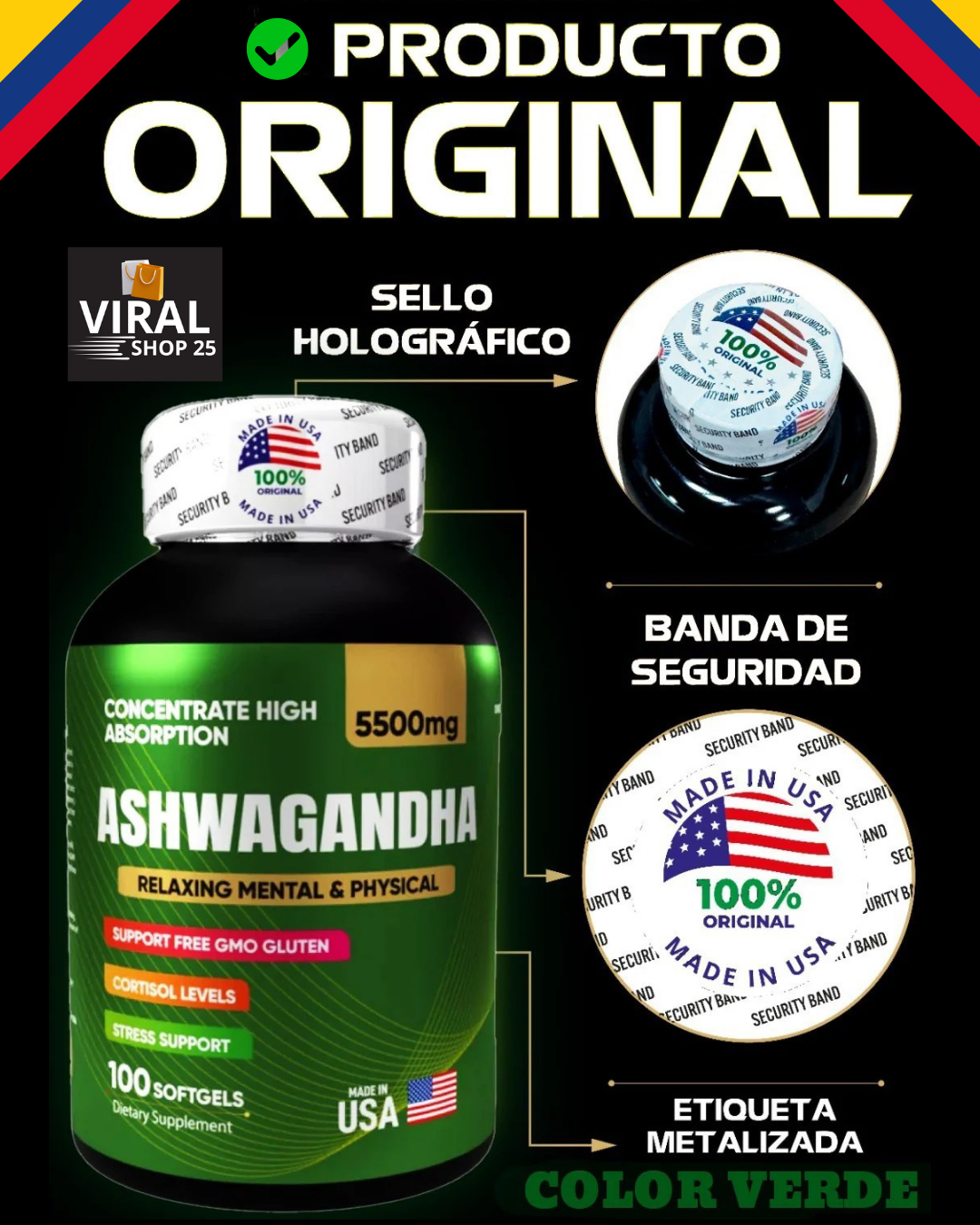 COMBO NAD + RESVERATROL Y ASHWAGANDHA